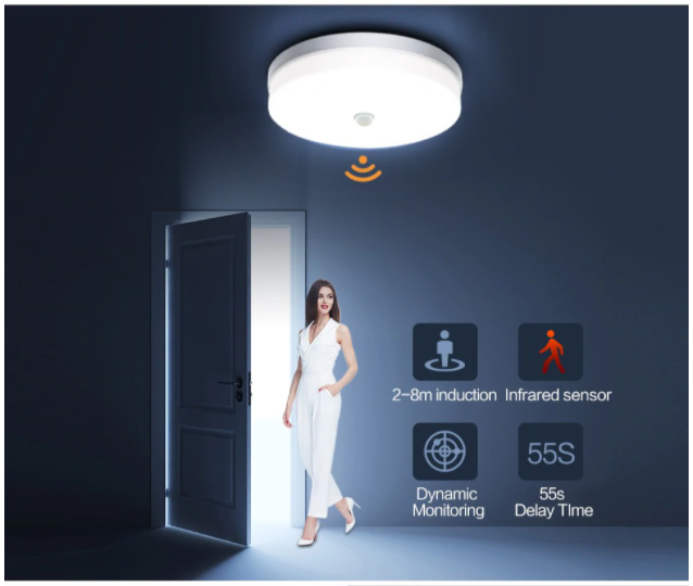 PIR Motion Sensor Bright LED Light For Foyer